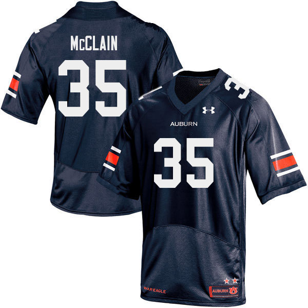 Men #35 Zakoby McClain Auburn Tigers College Football Jerseys Sale-Navy - Click Image to Close